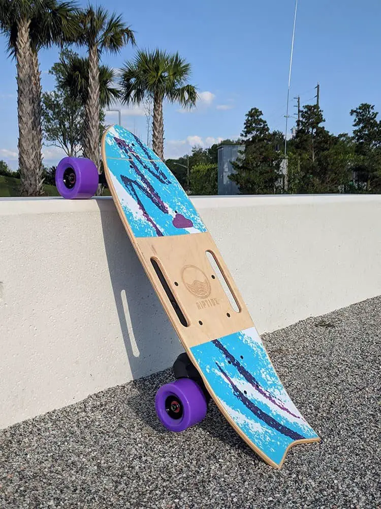 retro electric skateboard