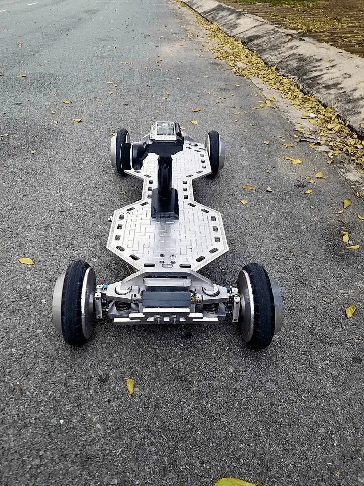 aluminum electric custom skateboard