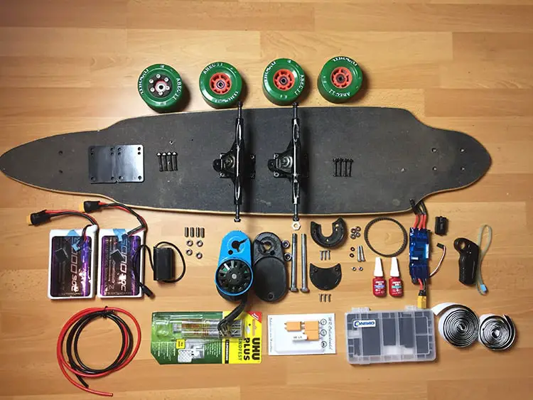 diy electric skateboard components