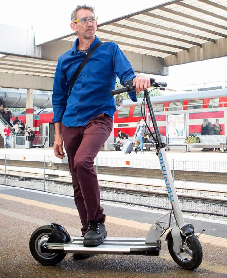 electric scooter train station